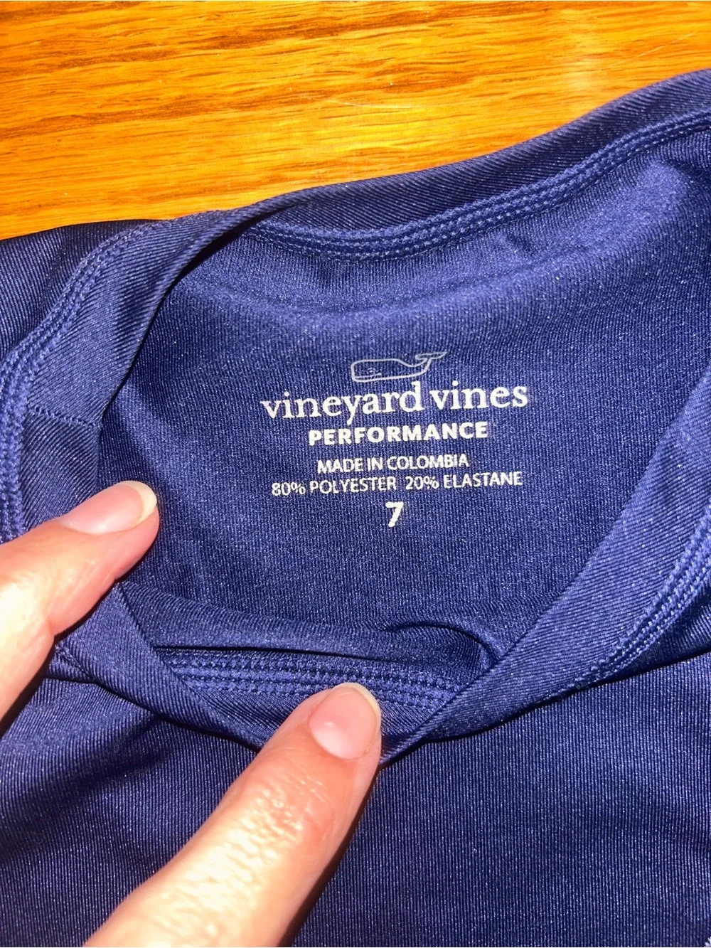 Vineyard Vines Navy Long-Sleeve Performance Shirt